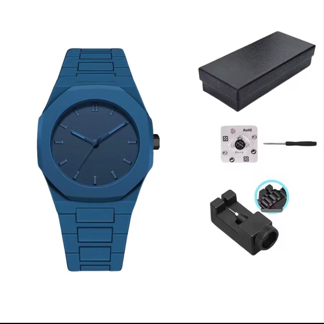 Montre Bleu Minimaliste