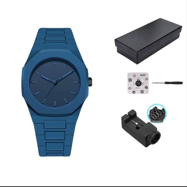 Montre Bleu Minimaliste