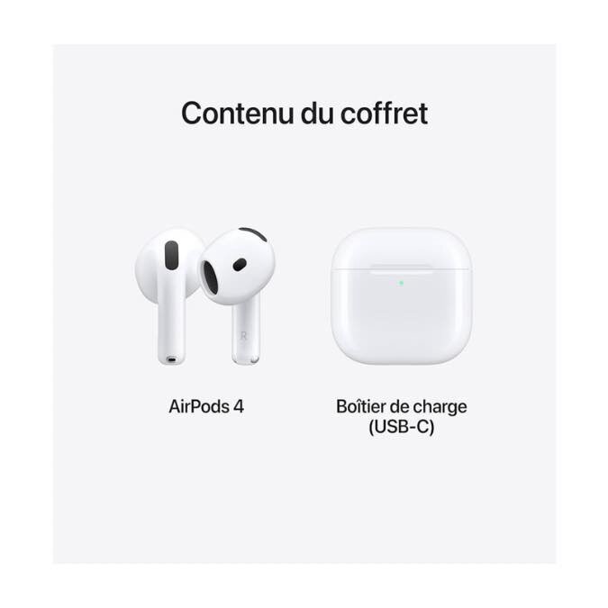 Écouteurs AirPods 4 USB-C
