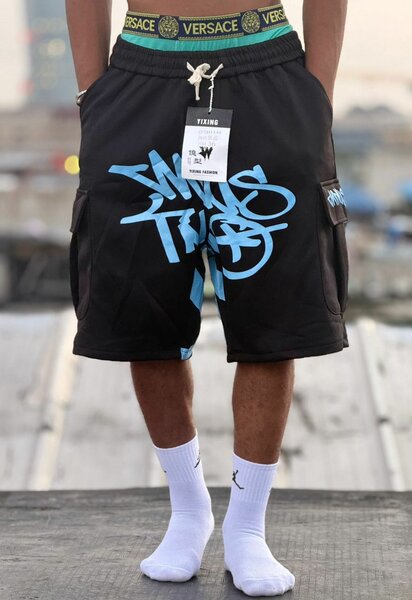 Shorts streetwear homme graffiti