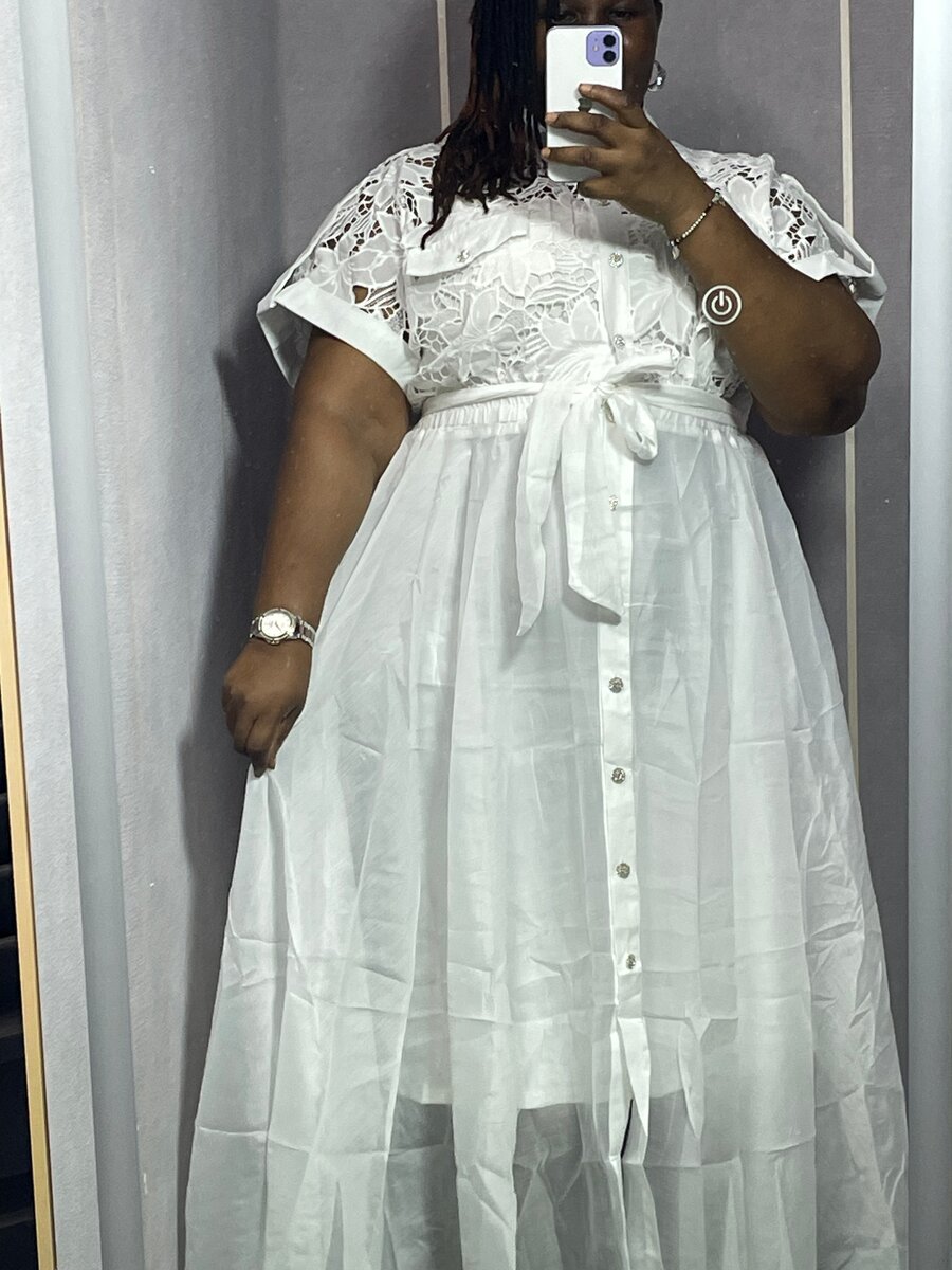 Robe Maxi Dentelle Élégante