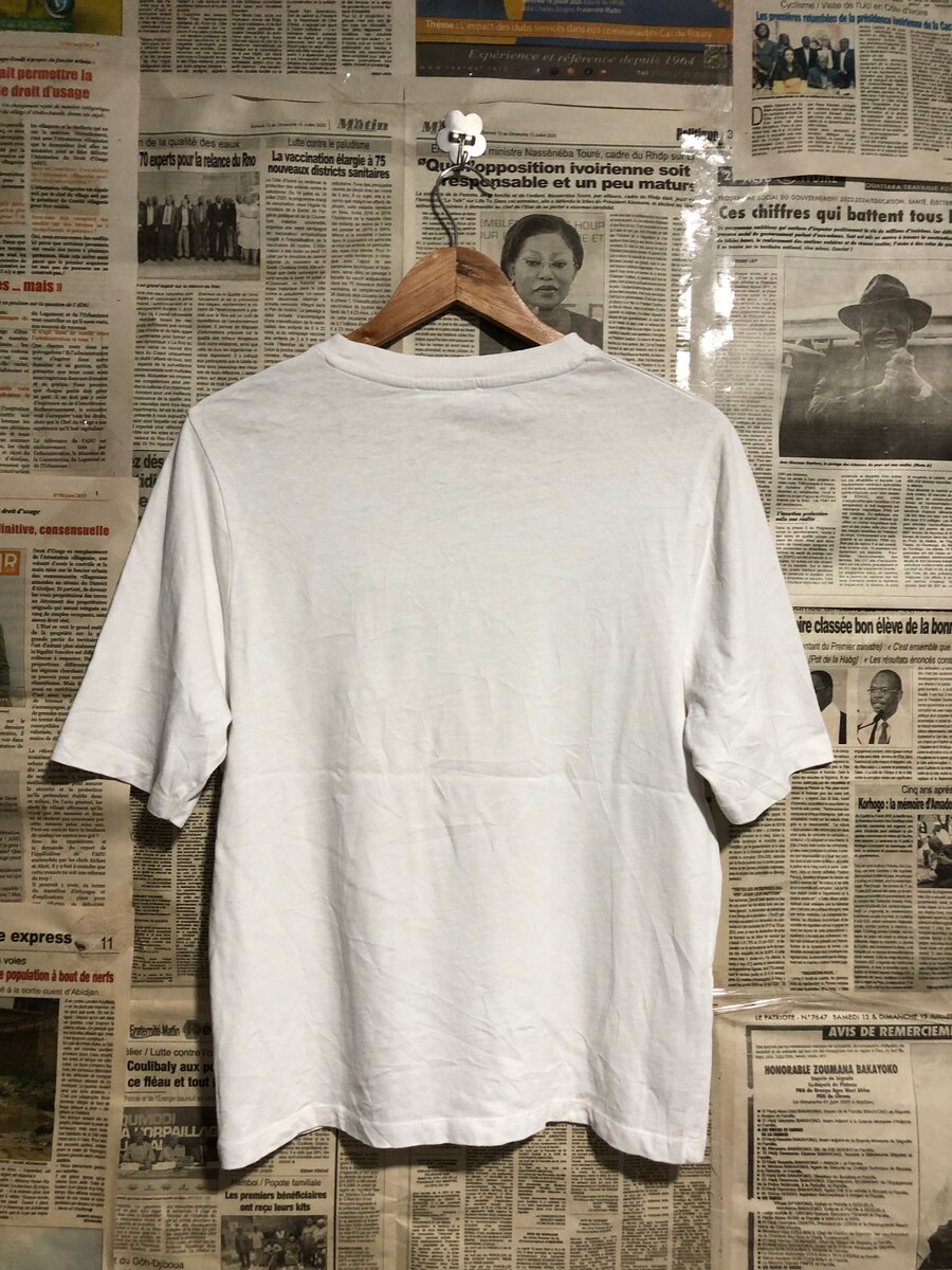 T-shirt blanc coton classique