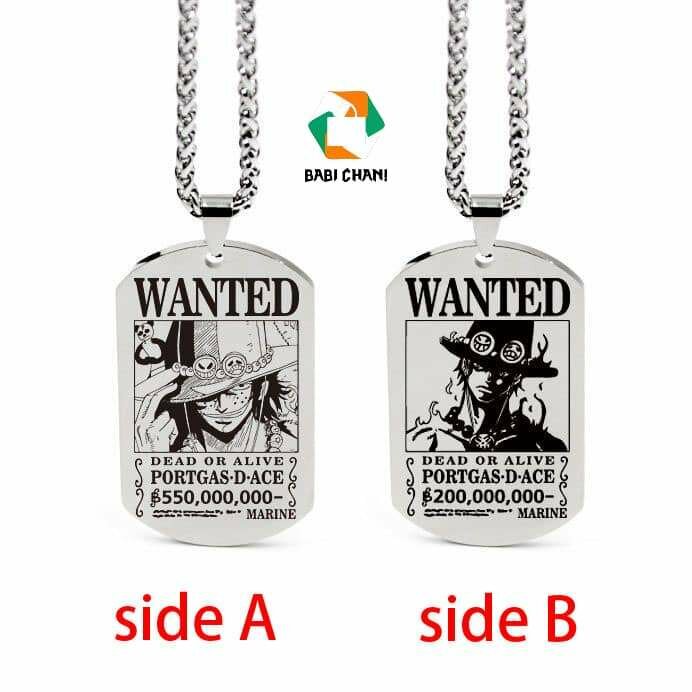 Collier Plaqué Wanted Design