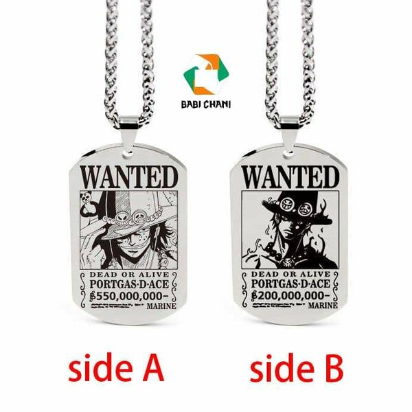 Collier Plaqué Wanted Design