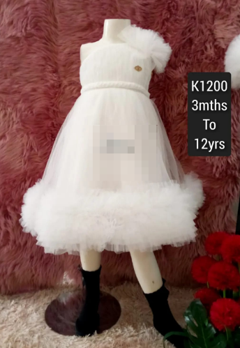 white one-shoulder dress