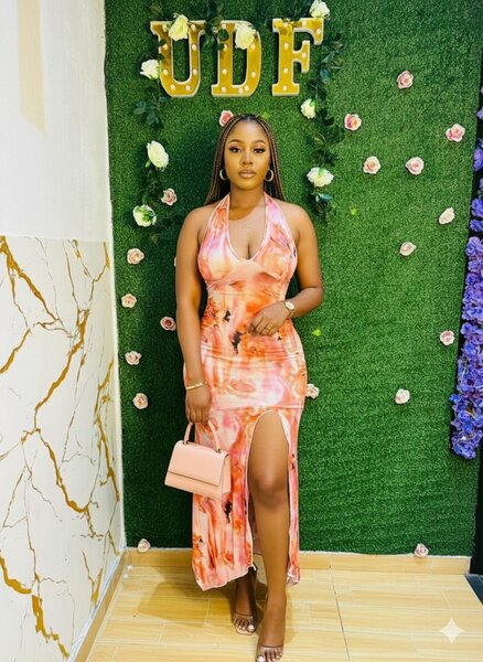 Robe Fendue Fleurie d'Été