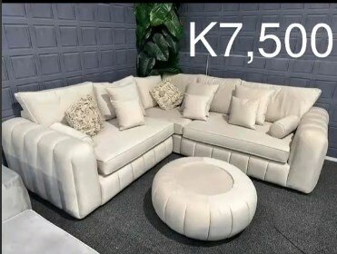 Beige corner sofa