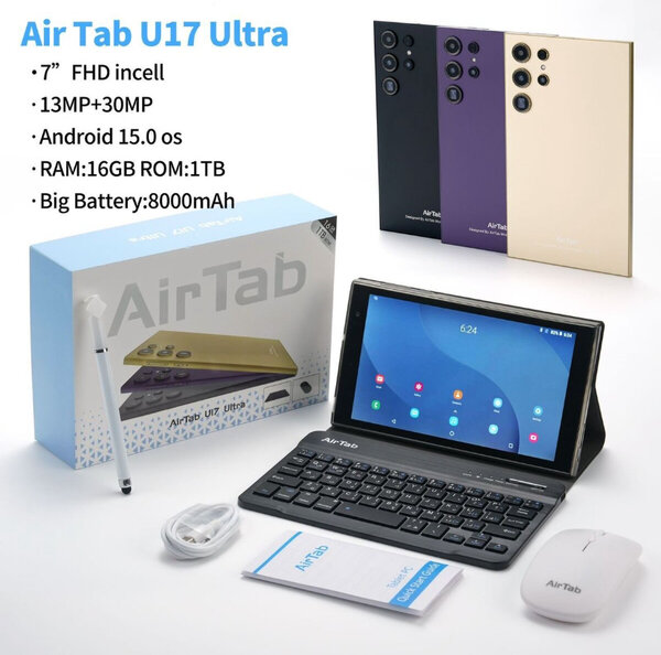AirTab U17 Ultra - Tablette 7'' FHD Android 15.0
