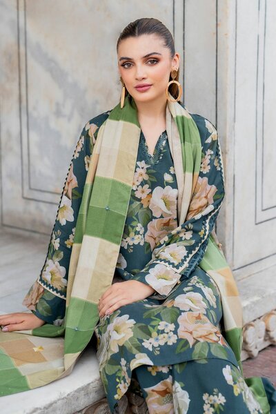 3pc printed Khadar