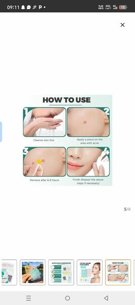 Patchs Anti-acné Étoiles