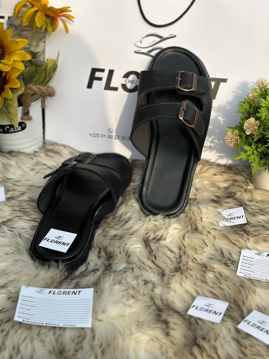 Sandales en cuir pour homme