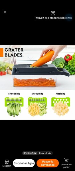 Coupe-Légumes Multifonction 11 en 1