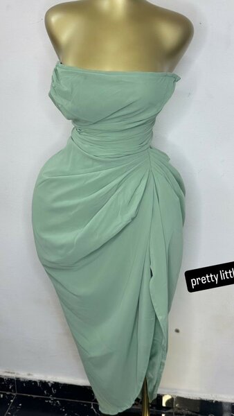 Robe drapée élégante soirée femme