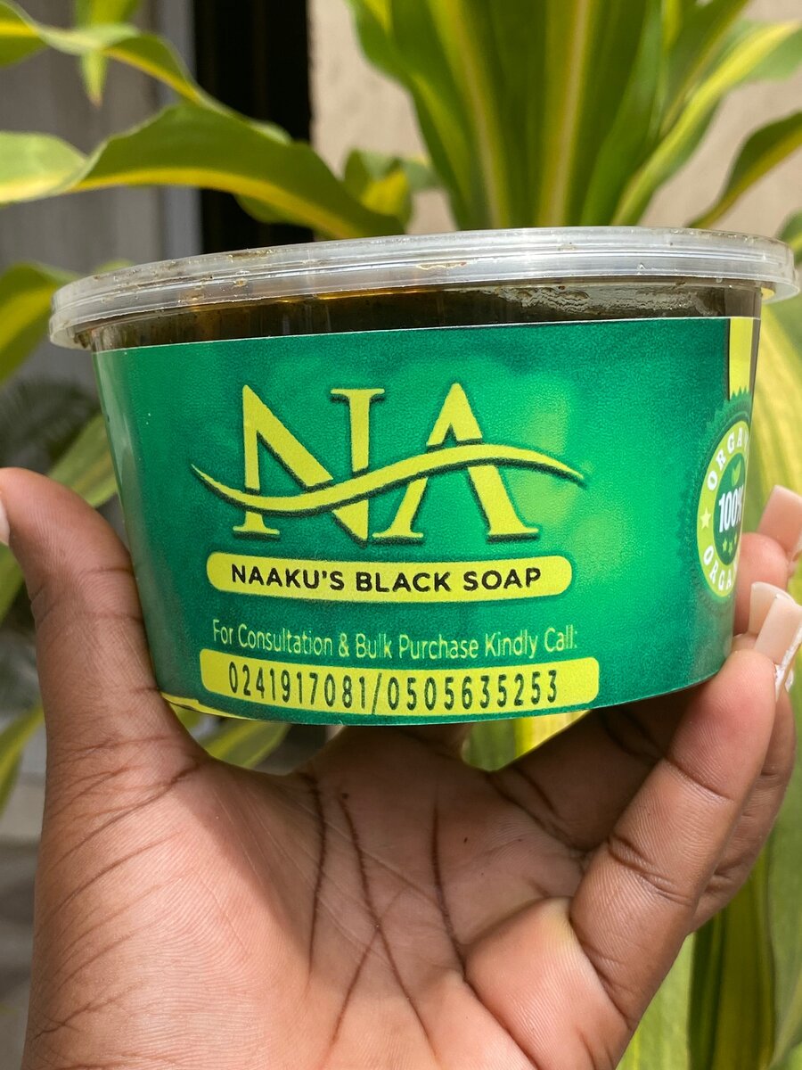 Organic black soap
