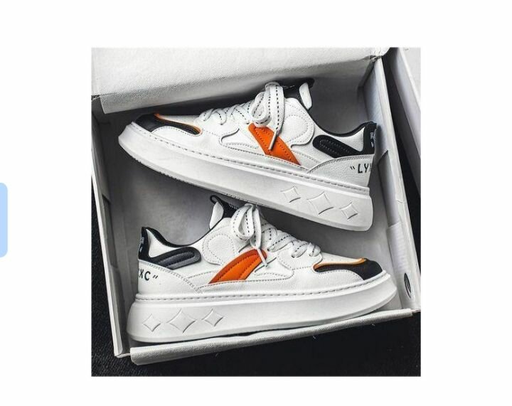 Baskets mode blanches unisexes