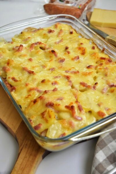 Gratin pomme de terre lardons