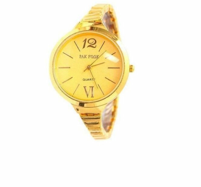 Montre Femme Dorée Élégante