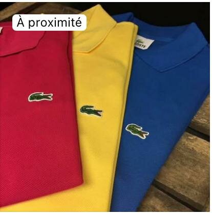 Polos colorés en coton