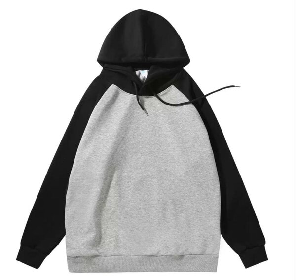 Sweat à capuche bicolore