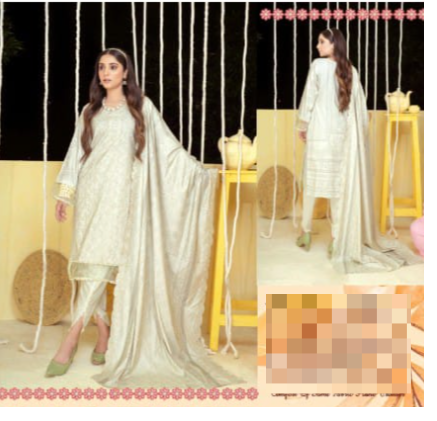 Bareezee Colours Embroidered marina