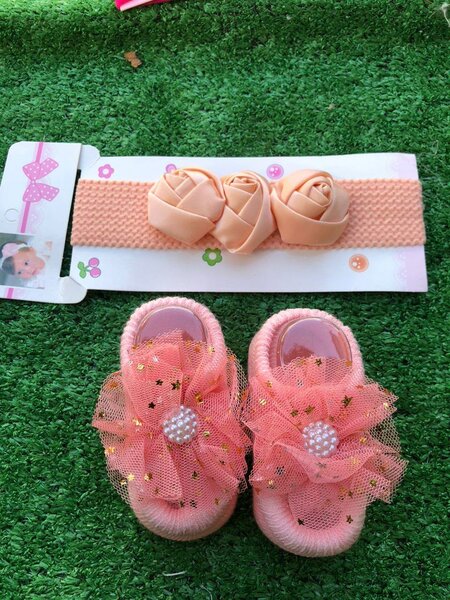 Bébé Ensemble Chaussures et Bandeau