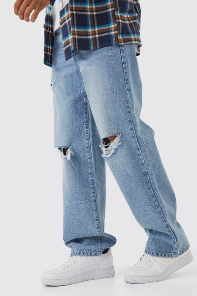 Baggy denim pants