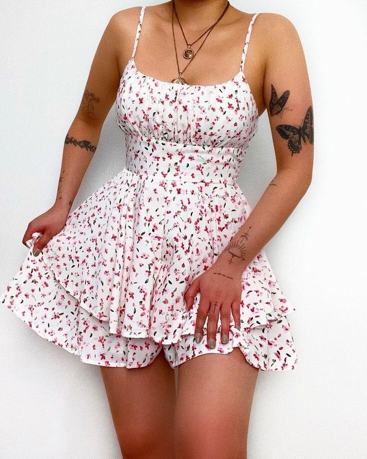 Robe d'été à fleurs élégante