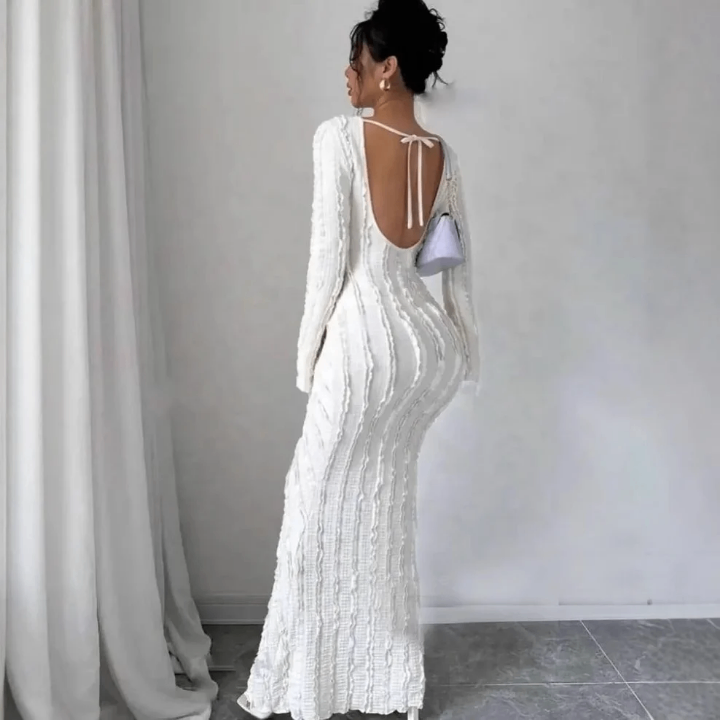 Robe élégante longue blanche
