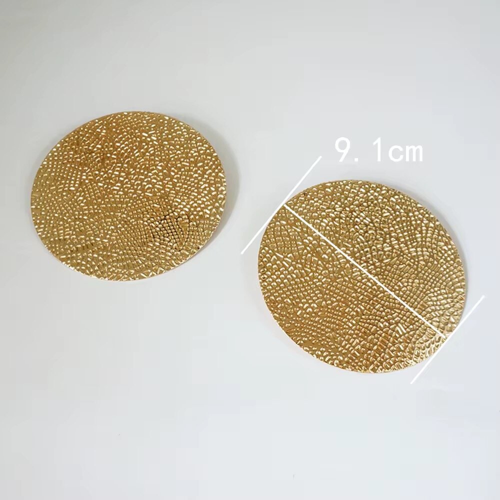 Boucles d'oreilles créoles dorées