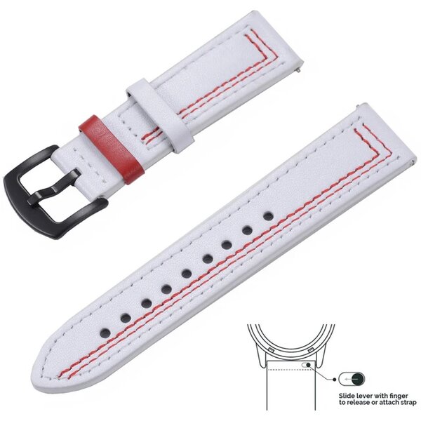 Bracelet montre en cuir coloré