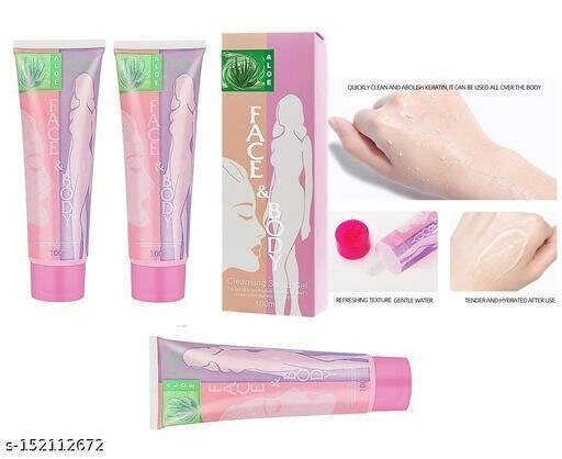 Skin brightening and cleaning scrub Gel