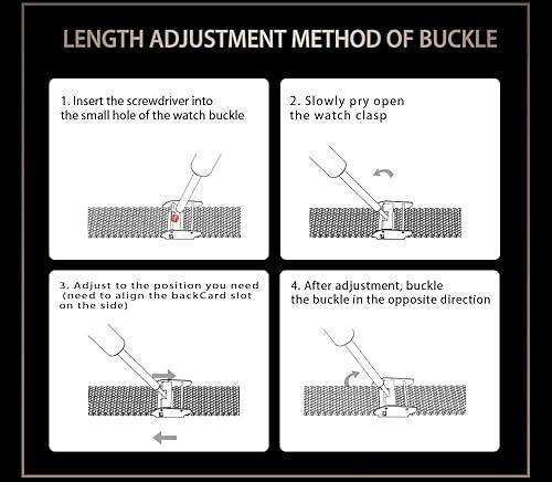 Bracelet en acier inoxydable ajustable