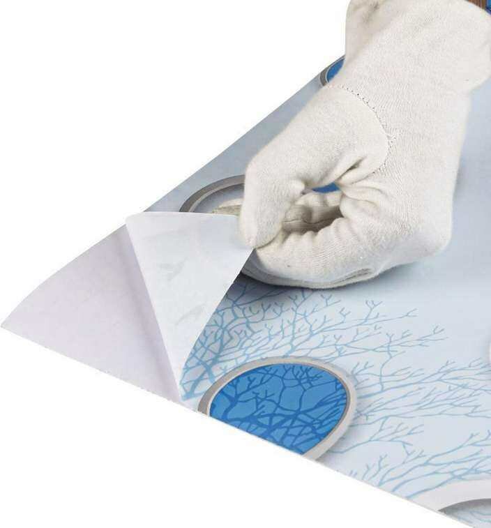 Autocollant mural 3D Blue Tree