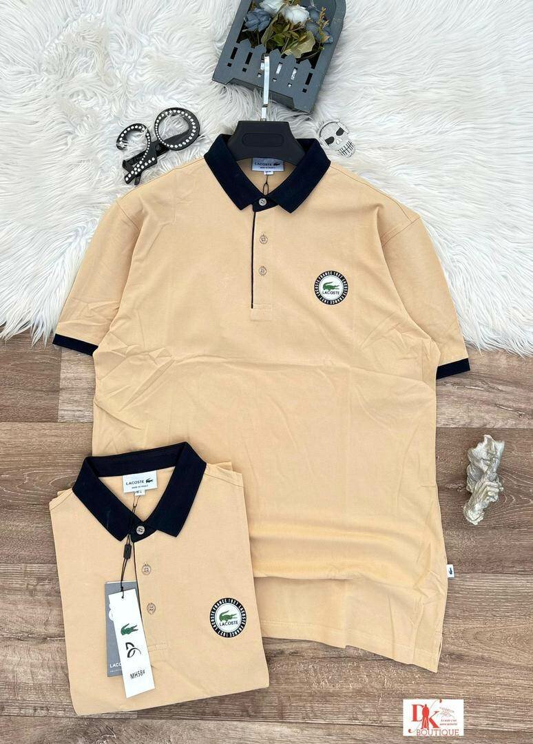 Polo classique beige homme