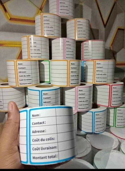 Étiquettes autocollantes transport