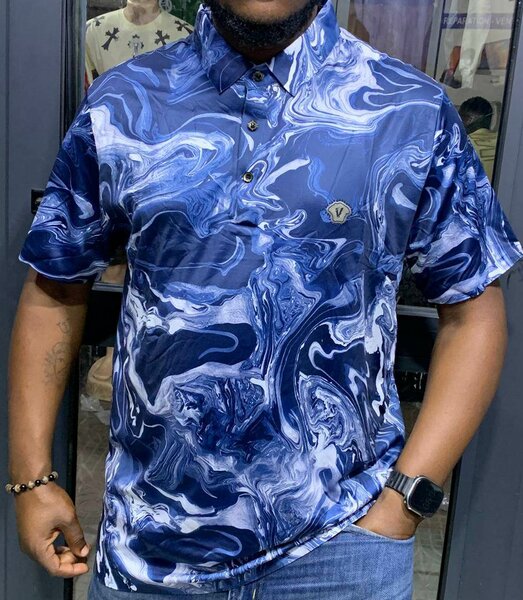 Chemise Homme Imprimé Marbré