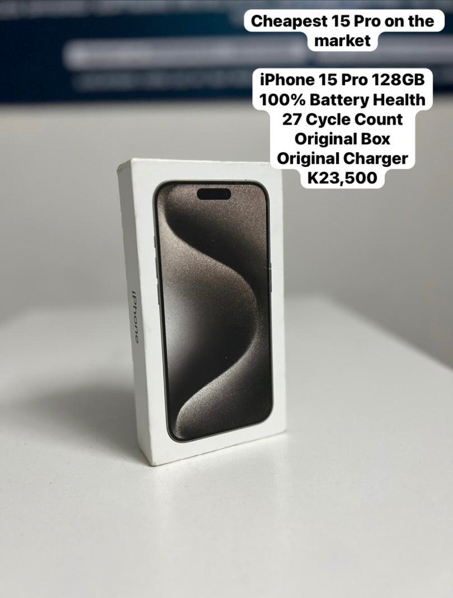 iPhone 15 Pro Max Titanium Black