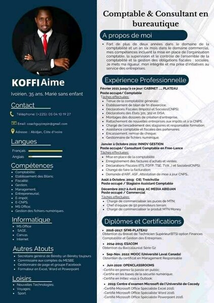 CV et lettre de motivation pro