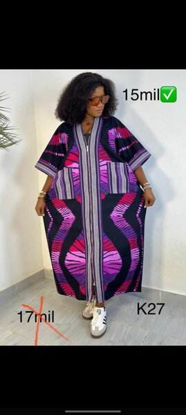 Robe colorée en wax chic