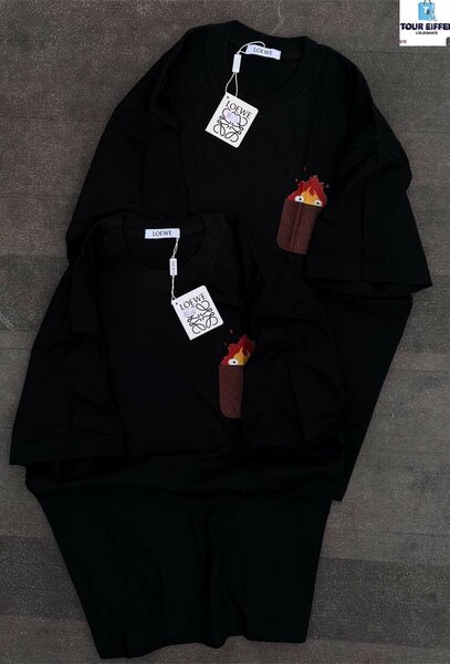 T-shirt noir unisexe