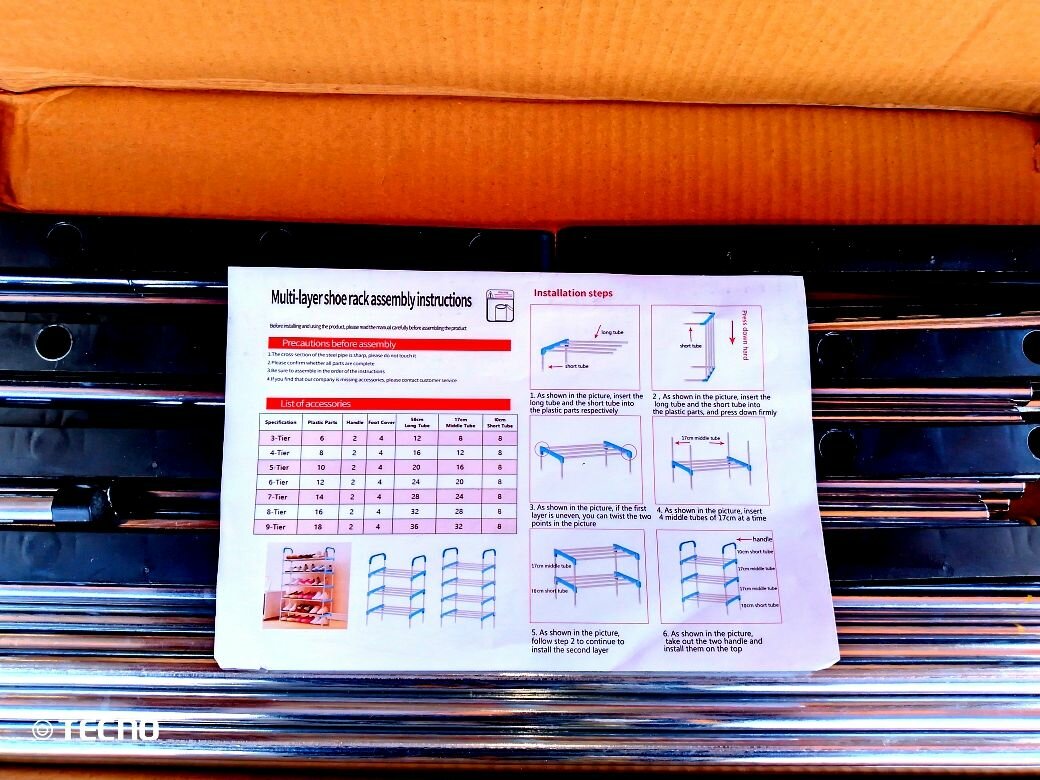 Étagère à chaussures multi-niveaux