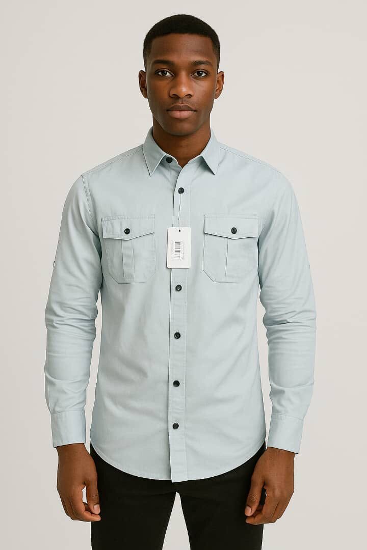 Chemise Homme Élégante à Poitrine