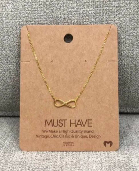 Collier Infini Doré Élégant