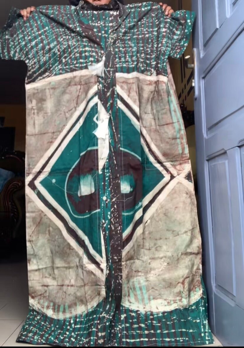 Robe ethnique en wax colorée