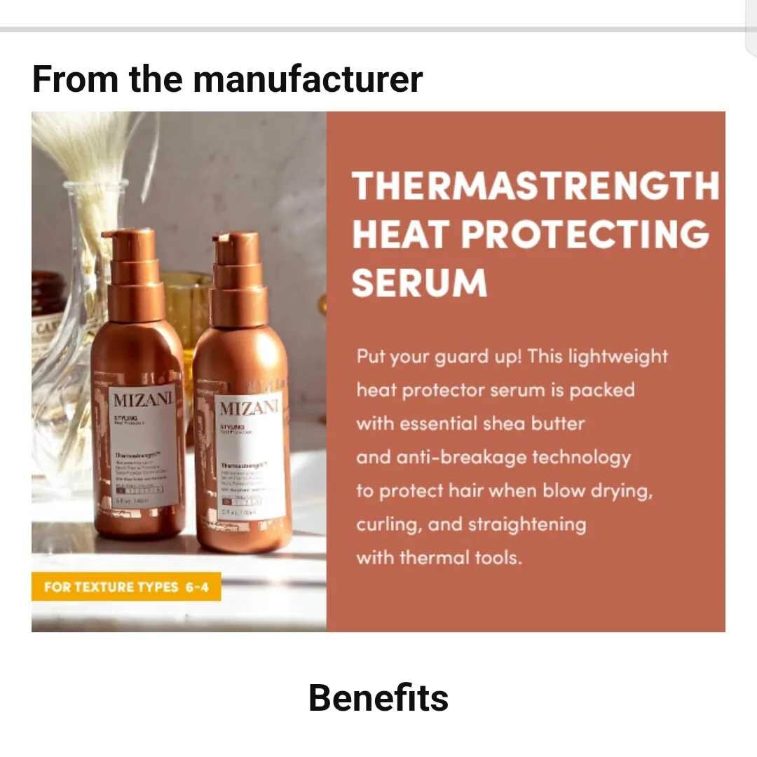 Mizani Thermastrength Heat Protecting Serum