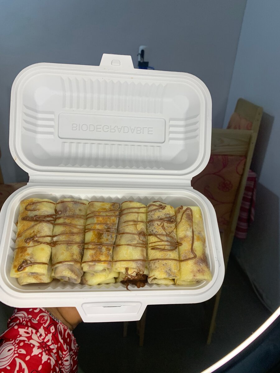 Crêpes roulées Nutella