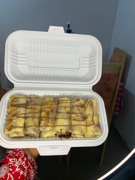 Crêpes roulées Nutella