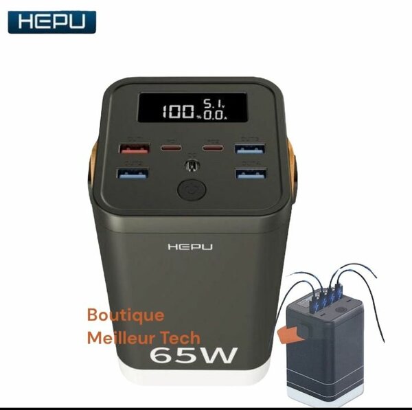 Hepu Power Bank 60000mAh 65W