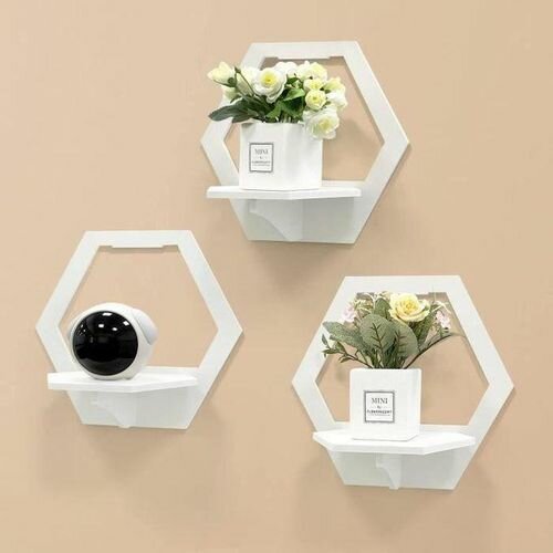 Étagères murales hexagonales