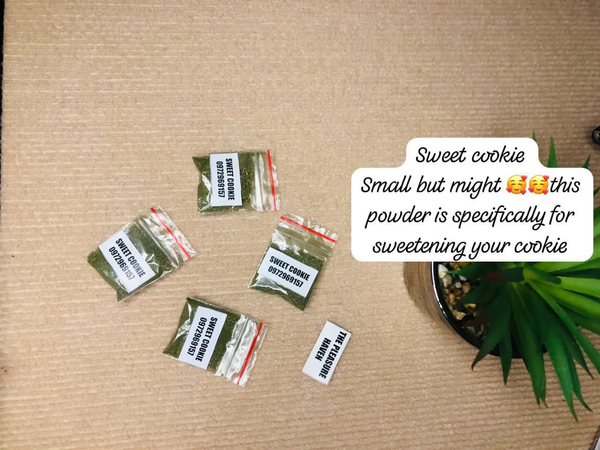 Sweet cookie powder